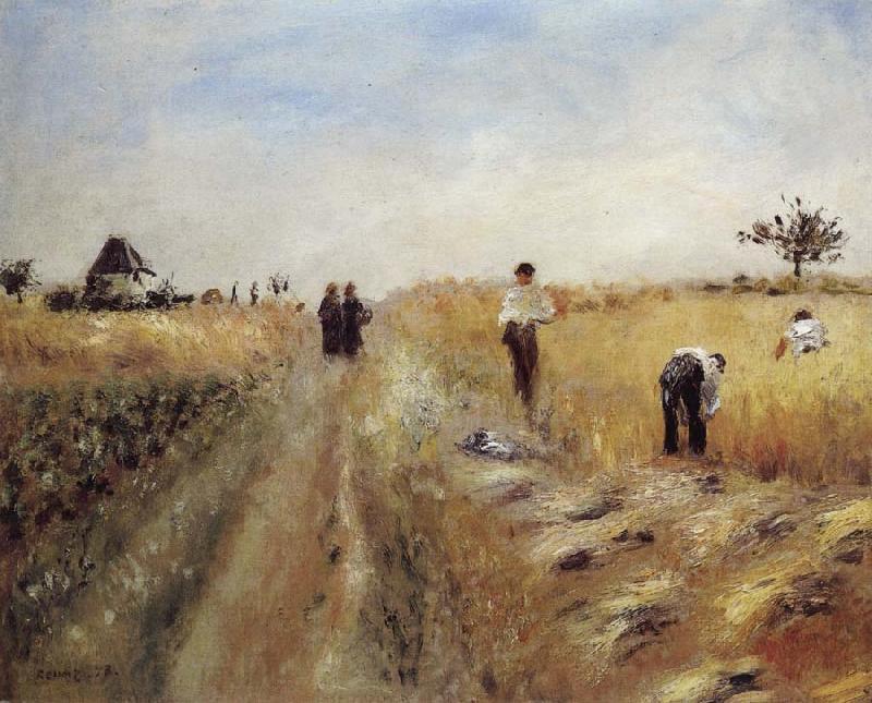 Pierre Renoir The Harvesters Norge oil painting art